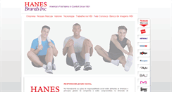 Desktop Screenshot of hanesbrands.com.br